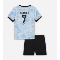 Dres Portugalsko Cristiano Ronaldo #7 Preč pre deti ME 2024 Krátky Rukáv (+ trenírky)